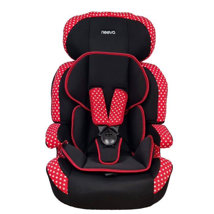 Neeva 2 in 1 Booster Car Seat (CT515) - Red/Dots
