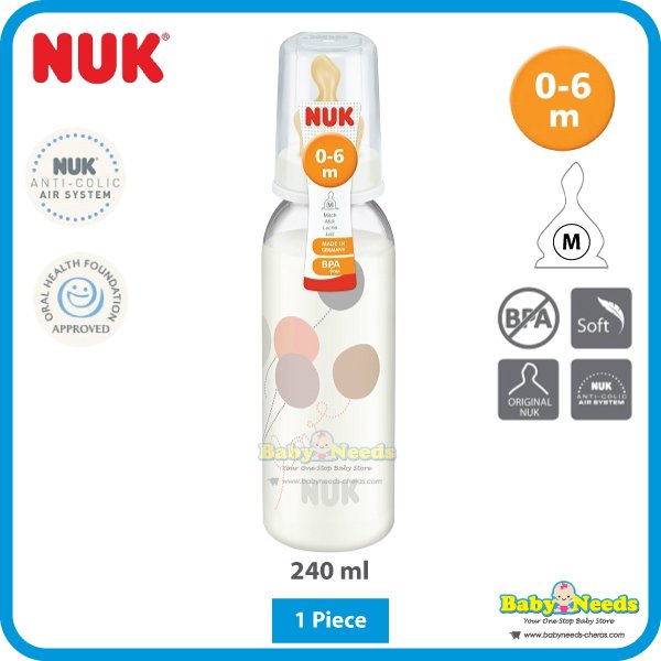 NUK Feeding Bottle - CLASSIC (Standard Neck) 240ml