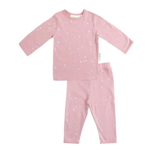 Woolbabe Merino/Organic Long Sleeve Cotton Pyjamas - DUSK STARS - Babyonline