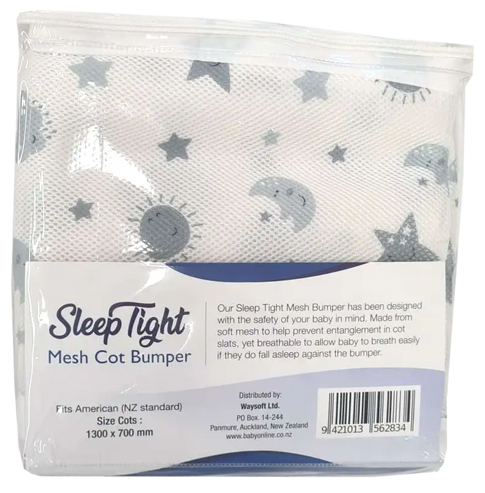 Sleep Tight Breathable Mesh Cot Bumper - Babyonline