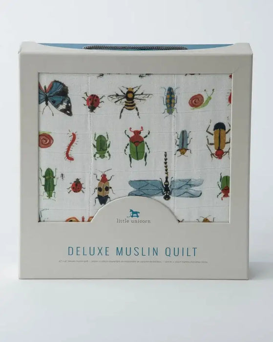 Little Unicorn Deluxe Muslin Quilt - Bugs - Babyonline