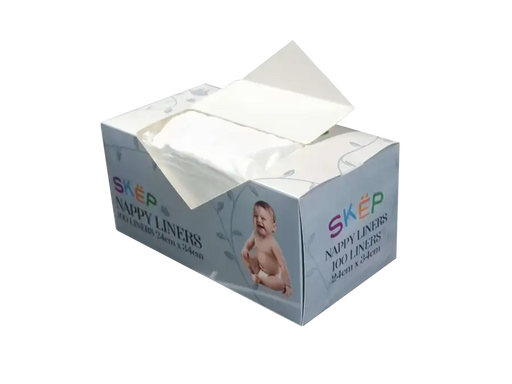 SKEP Nappy Liners - BOX of 100 Sheets - Babyonline