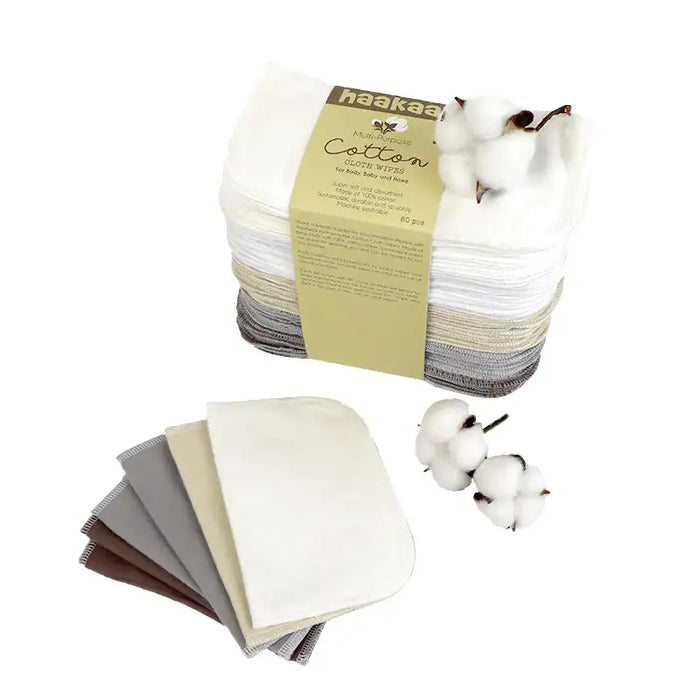 Haakaa Cotton Cloth Wipes - 20×20cm