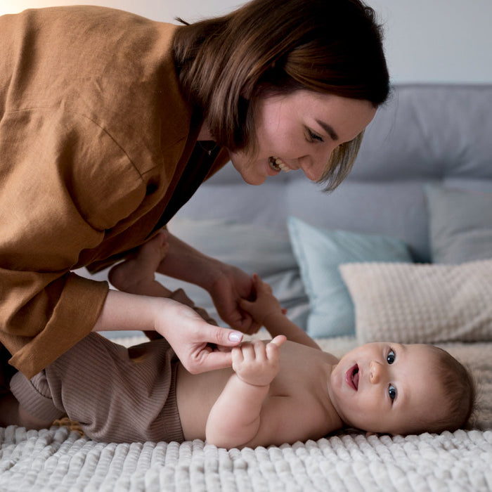 How to change a wriggly baby?