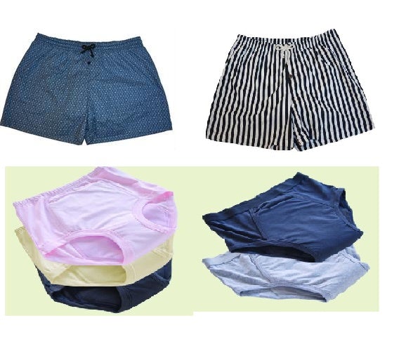 Incontinence washable garments
