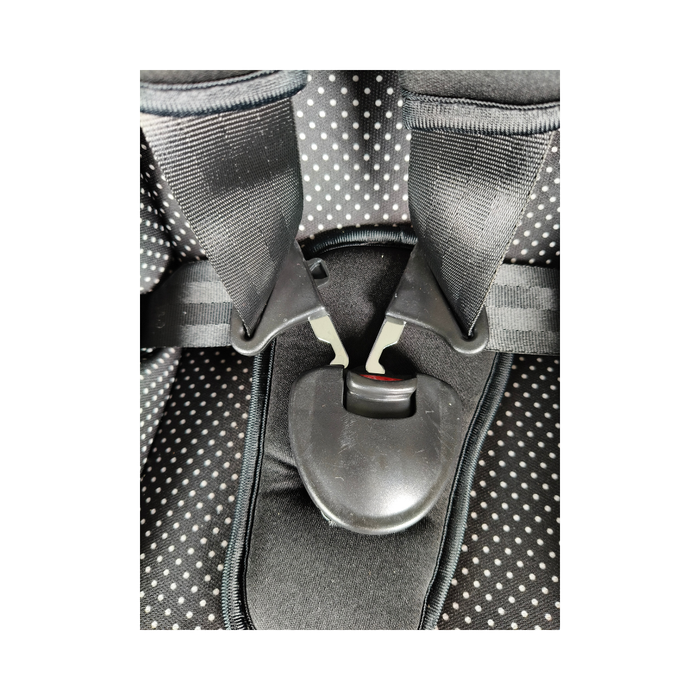 NEEVA 2 in 1 Booster Car Seat (CT515) - BLACK / WHITE DOTS