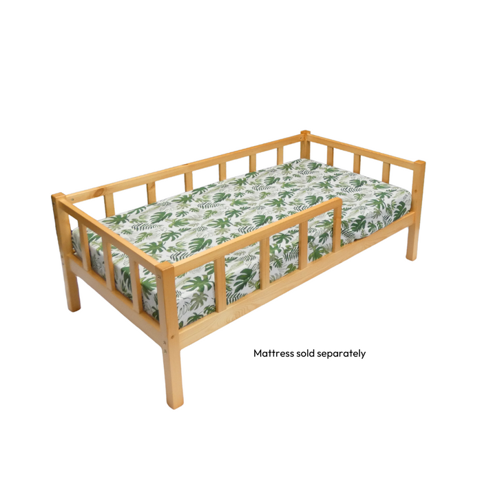 Kapai Olive Toddler Bed with Railing — Babyonline