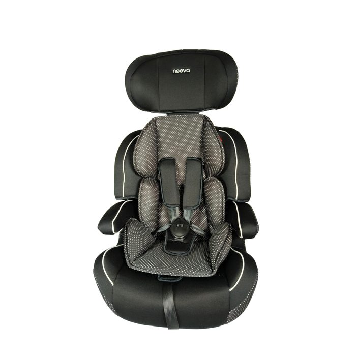 NEEVA 2 in 1 Booster Car Seat (CT515) - BLACK / WHITE DOTS