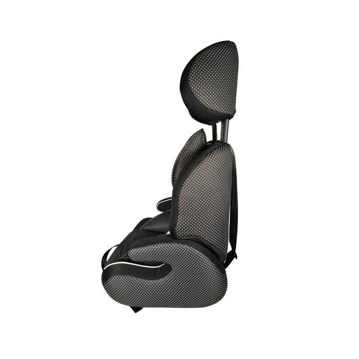 NEEVA 2 in 1 Booster Car Seat (CT515) - BLACK / WHITE DOTS