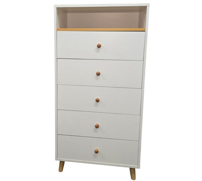 Kapai Blue Bell 5 Drawer Tallboy