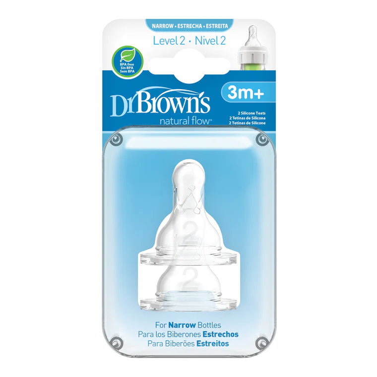 Dr Brown's Options+ Anti Colic Narrow Neck Teats