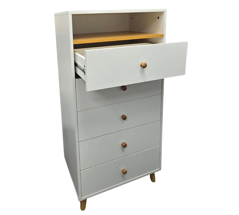 Kapai Blue Bell 5 Drawer Tallboy