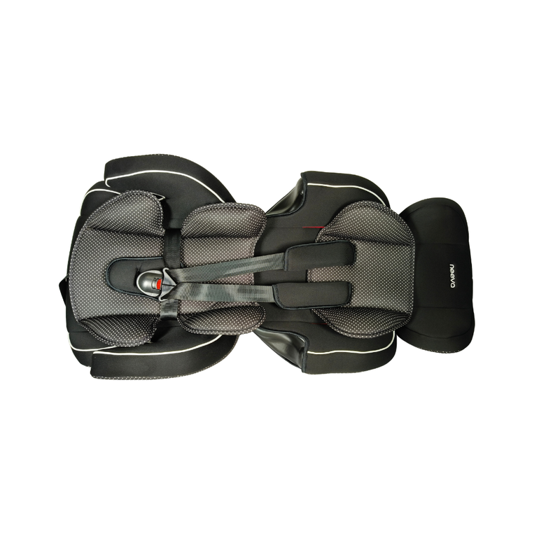 NEEVA 2 in 1 Booster Car Seat (CT515) - BLACK / WHITE DOTS
