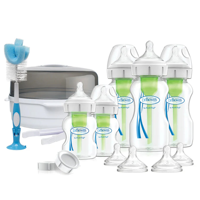 Dr Brown’s Options+ Anti Colic Wide Neck Deluxe Newborn Feeding Gift Set