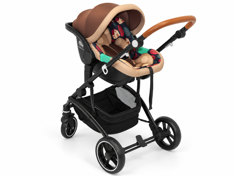 Neeva Carina Stroller & Neeva I-Size Royal Fawn Capsule- Brown (IC377-BROWN)
