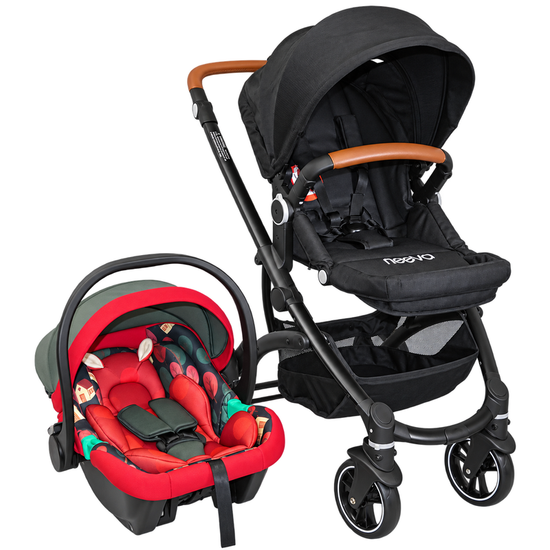 Neeva Carina Stroller* & Neeva I-Size Royal Fawn Capsule- Red (IC377-RED)