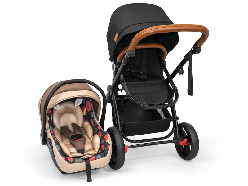 Neeva CLIO 3-Wheel Stroller & Neeva Royal Fawn Capsule - BROWN + FREE STROLLER RAIN COVER