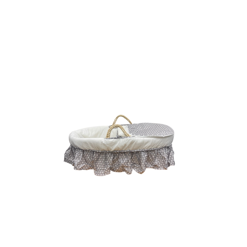 Moses Basket Linen Set with Mattress Stand & Canopy not included