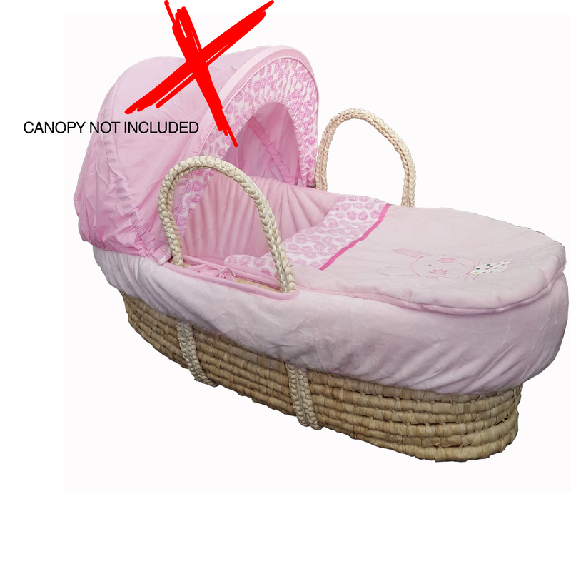 Moses Basket Linen Set with Mattress Stand & Canopy not included
