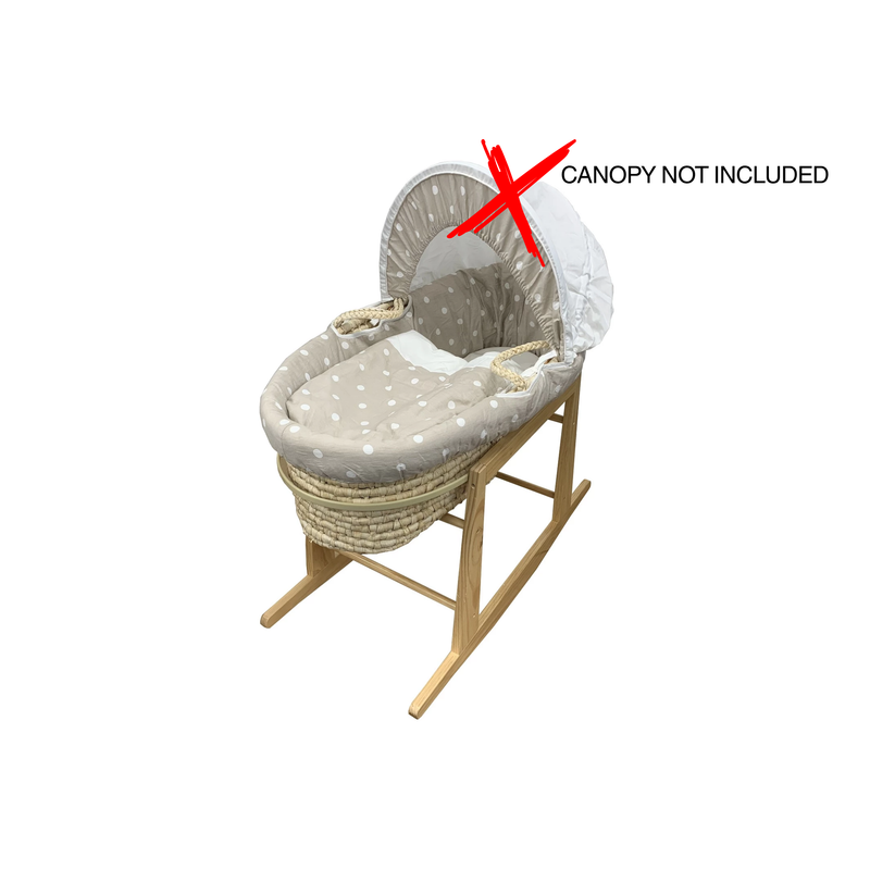 Moses Basket Linen Set with Mattress Stand & Canopy not included