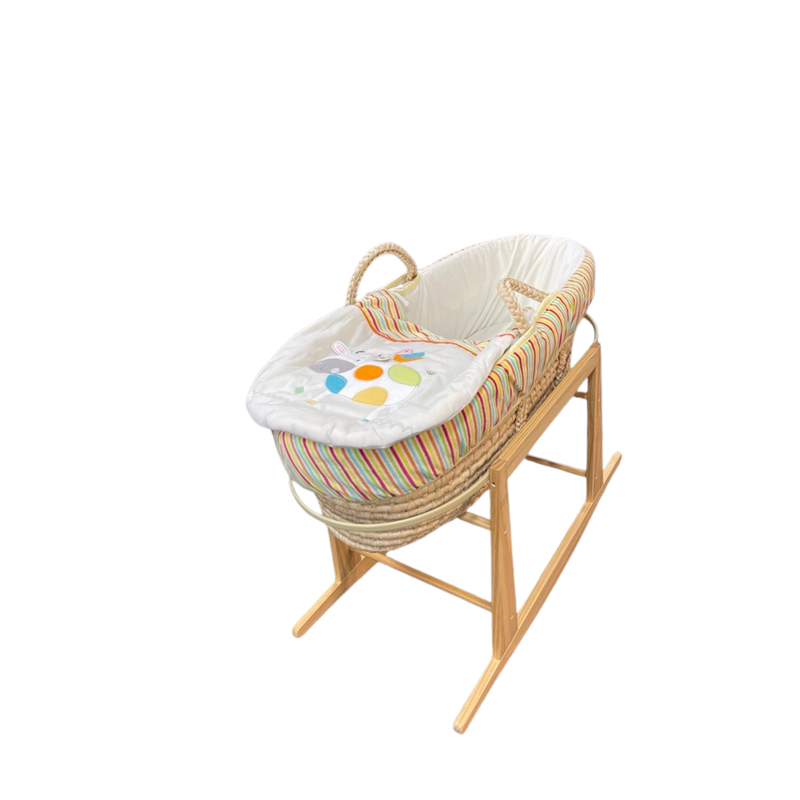 Moses Basket Linen Set with Mattress Stand & Canopy not included