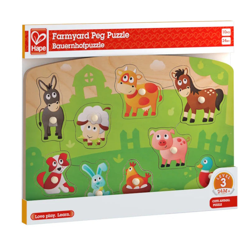 Hape Farmyard Peg Puzzle