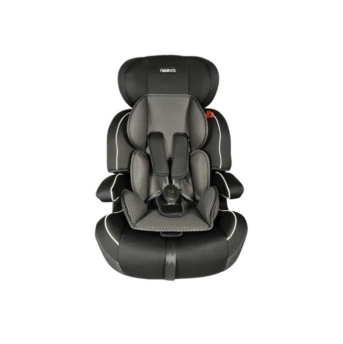 NEEVA 2 in 1 Booster Car Seat (CT515) - BLACK / WHITE DOTS