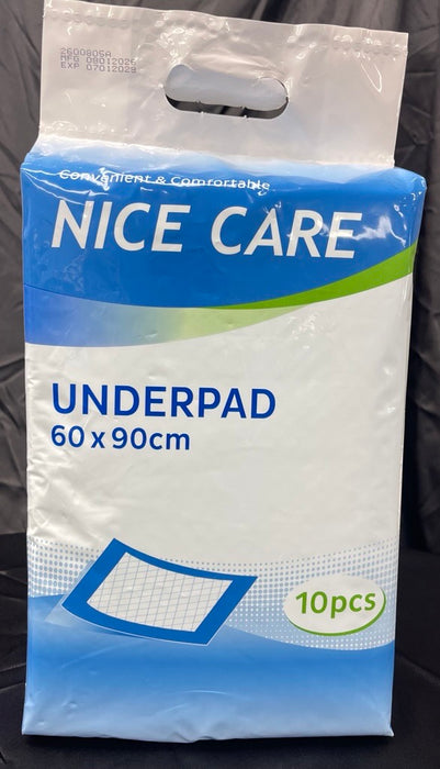 Nice Care Underpads 10pk (60 X 90 cm)
