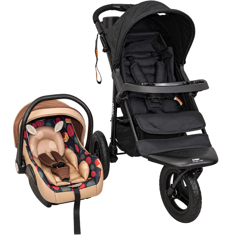 Neeva 3-Wheel Stroller Travel System with Neeva Royal Fawn Capsule - BROWN