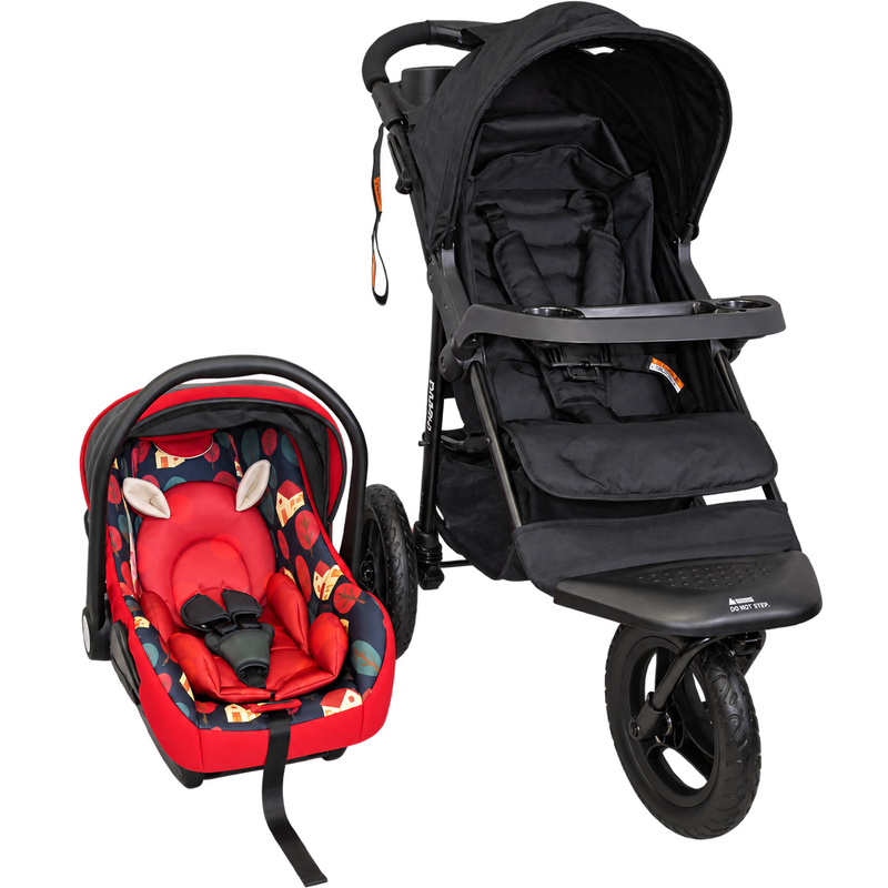 Neeva 3-Wheel Stroller Travel System with Neeva Royal Fawn Capsule - Red