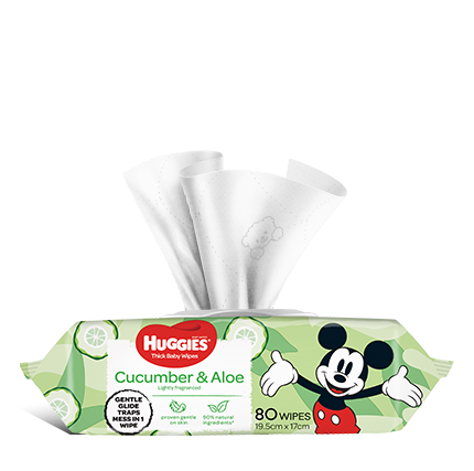 Huggies Baby Wipes Cucumber & Aloe (240 Wipes)