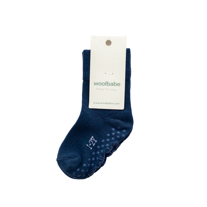 Woolbabe Merino & Organic Cotton Sleepy Socks - Midnight