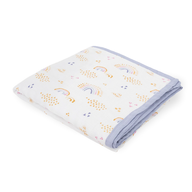 Little Unicorn Deluxe BAMBOO Muslin Quilt 120x120cm *CLEARANCE*