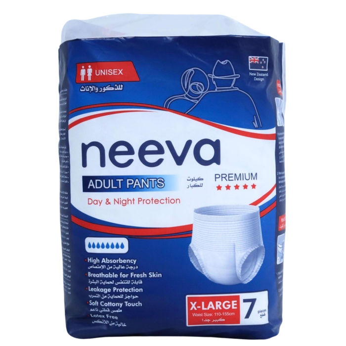 Neeva Disposable Adult Pants - X-Large - Pack of 7 pants