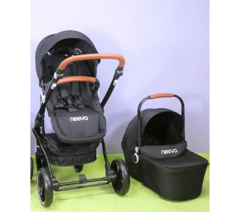 Neeva CLIO 3-Wheel Stroller + Carrycot Combo + FREE STOLLER RAIN COVER