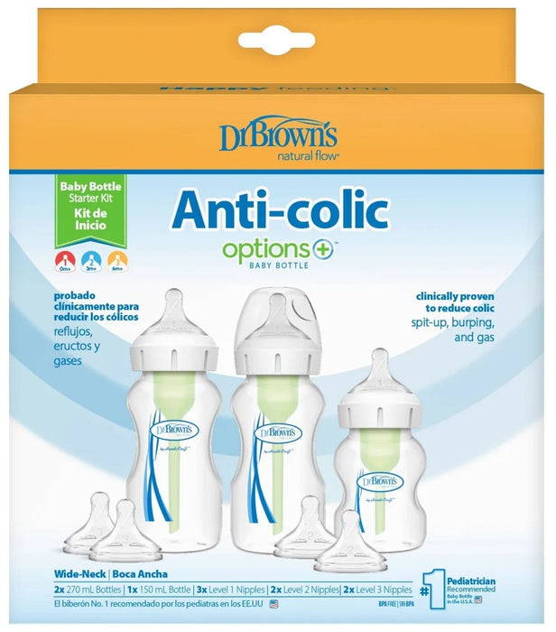 Dr Brown's Options+ Anti Colic Wide Neck Starter Kit
