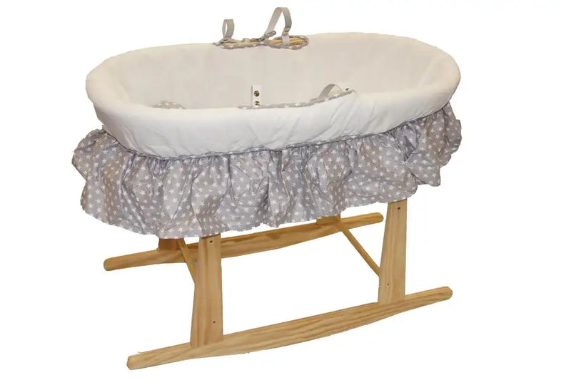 Moses Basket Linen Set with Mattress Stand & Canopy not included