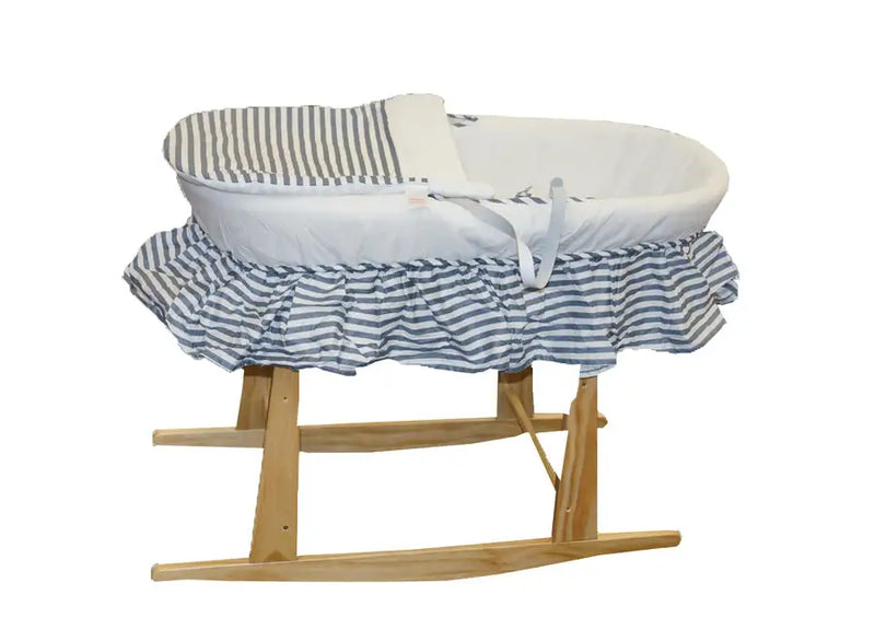 Moses Basket Linen Set with Mattress Stand & Canopy not included