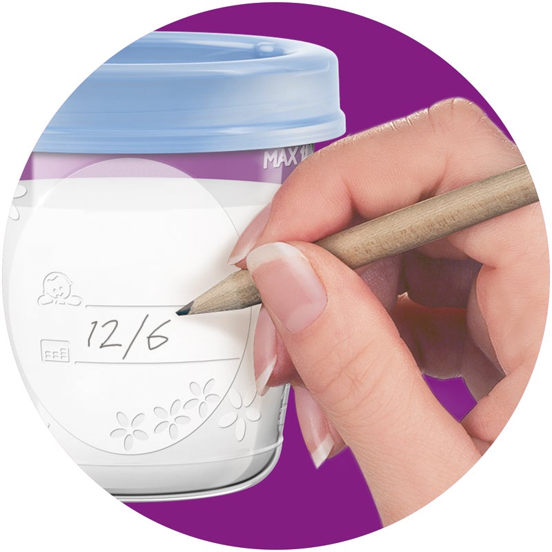 Avent Milk Storage Cups 180ml - Pack of 10