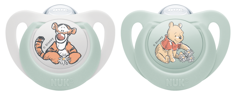 NUK Disney Winnie the Pooh Star Silicone Soother - Pack of 2