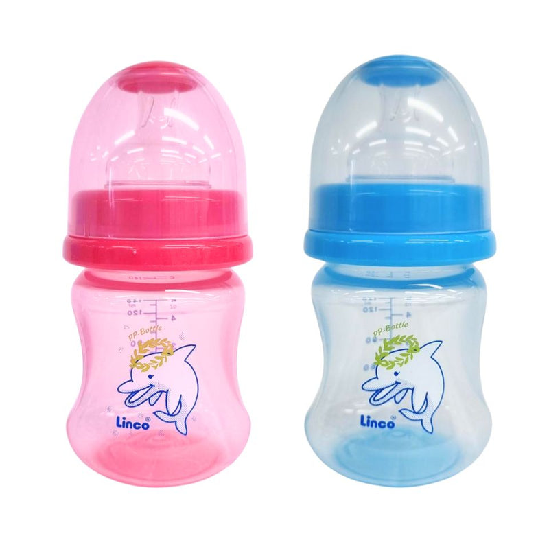 Linco PP Wide-Nick Feeding Bottle 140ml - 22137 *CLEARANCE*