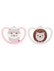 Nuk *SILICONE* Space Pacifiers Pack of 2 - Babyonline