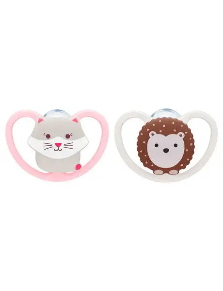 Nuk *SILICONE* Space Pacifiers Pack of 2 - Babyonline
