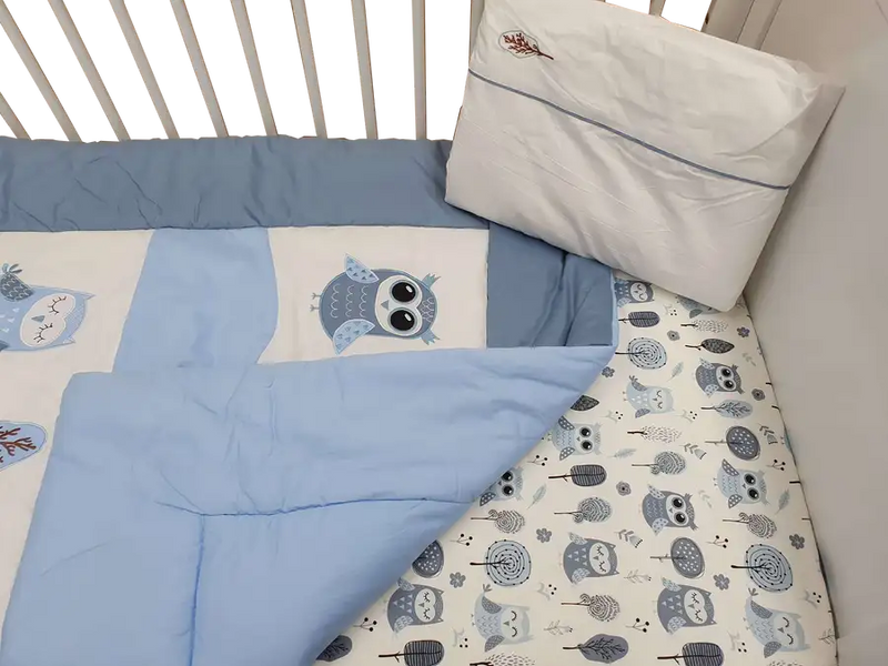 Sleep Tight Cot Bedding Set OWLS - Babyonline