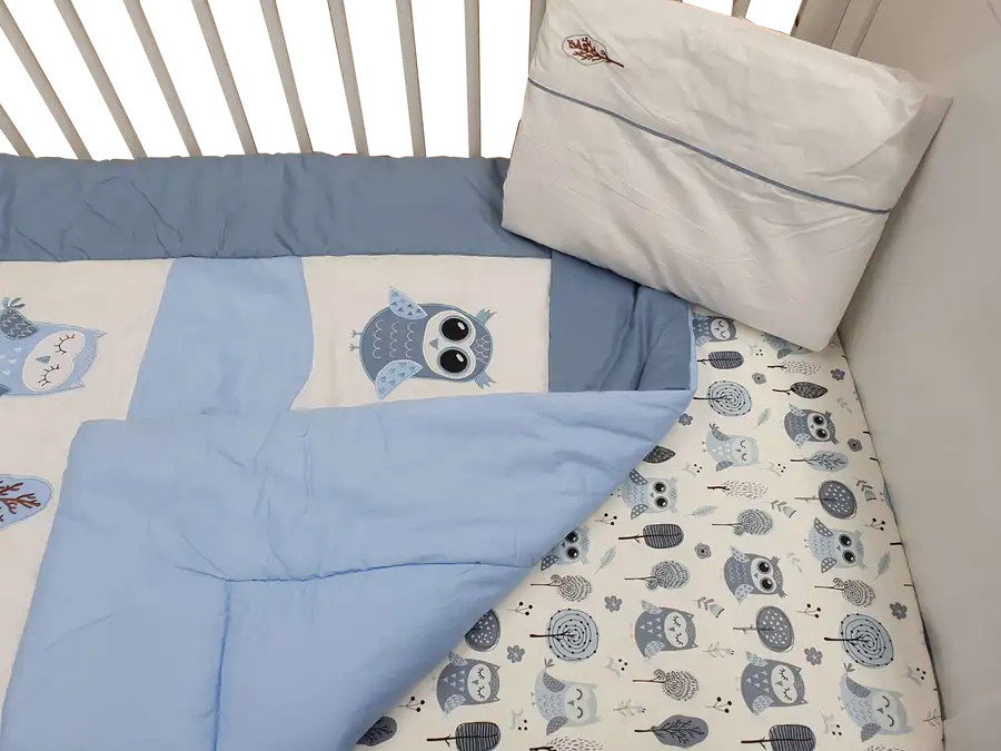 Sleep Tight Cot Bedding Set OWLS (36)