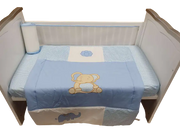 Sleep Tight Cot Bedding Set BLUE ELEPHANT - Babyonline