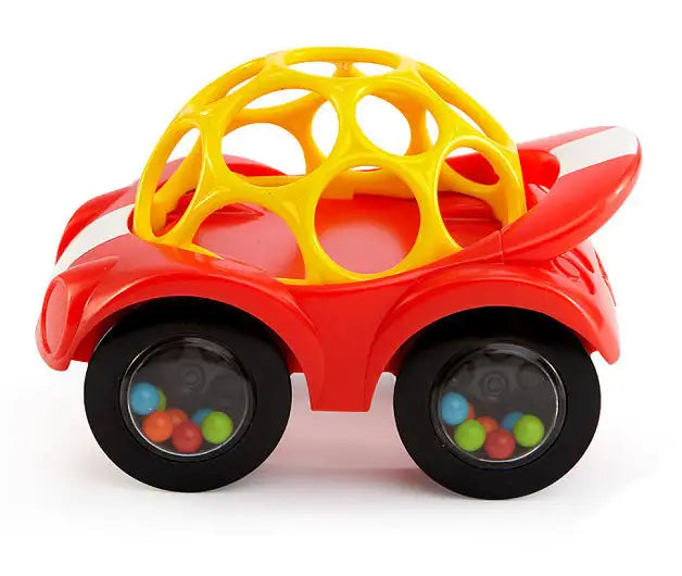 Bright Starts Oball Rattle and Roll Car Red Babyonline