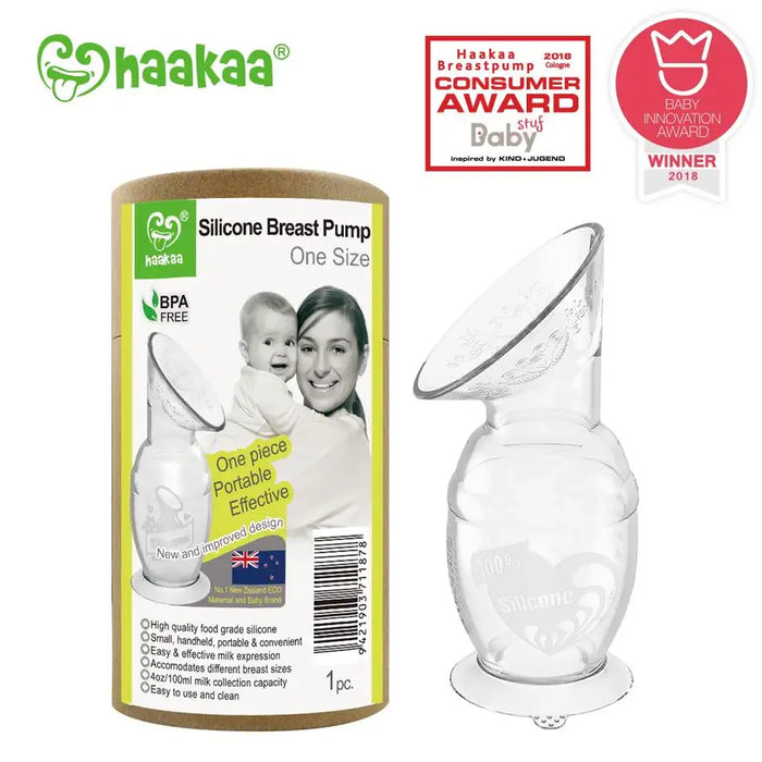 Haakaa - Silicone Breast Pump with Suction Base (150ml) - Babyonline