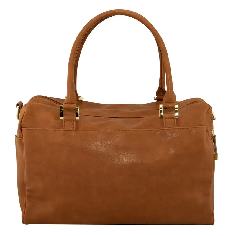 Isoki Double Zip Satchel AMBER TAN - Babyonline