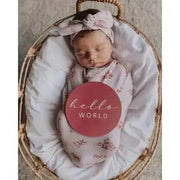 Snuggle Hunny Kids Reversible Milestone Cards - ESTHER & VINTAGE ROSE - Babyonline